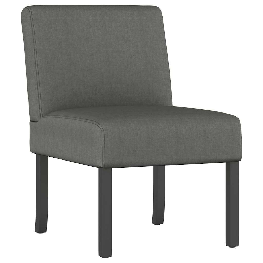 Fauteuil sans accoudoirs gris foncé tissu - XIOS