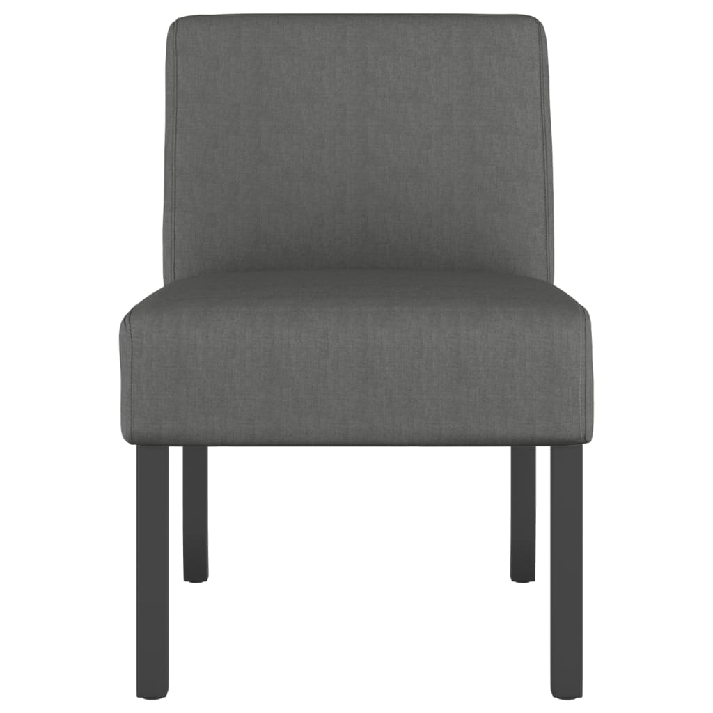 Fauteuil sans accoudoirs gris foncé tissu - XIOS