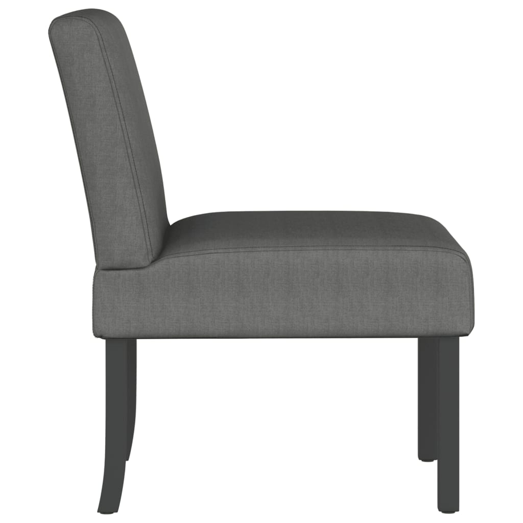 Fauteuil sans accoudoirs gris foncé tissu - XIOS