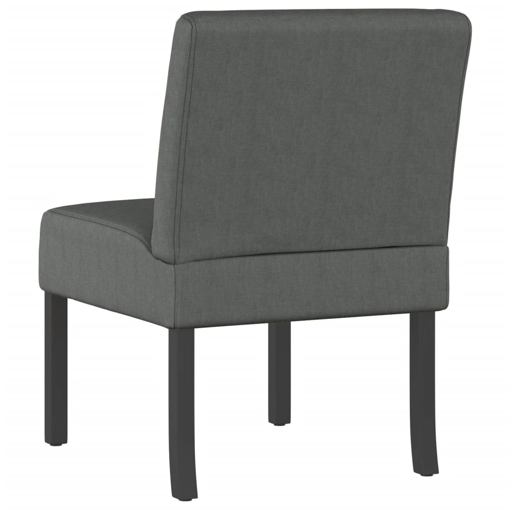 Fauteuil sans accoudoirs gris foncé tissu - XIOS
