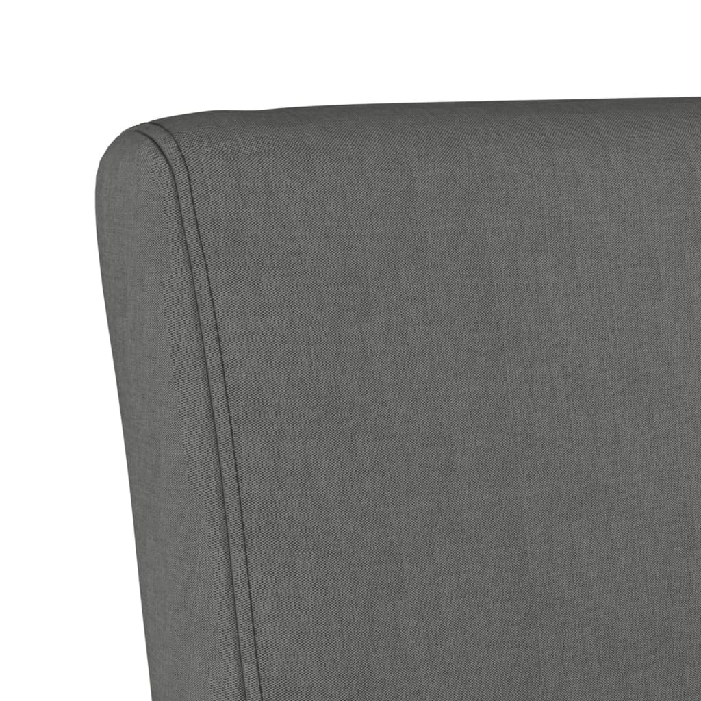 Fauteuil sans accoudoirs gris foncé tissu - XIOS