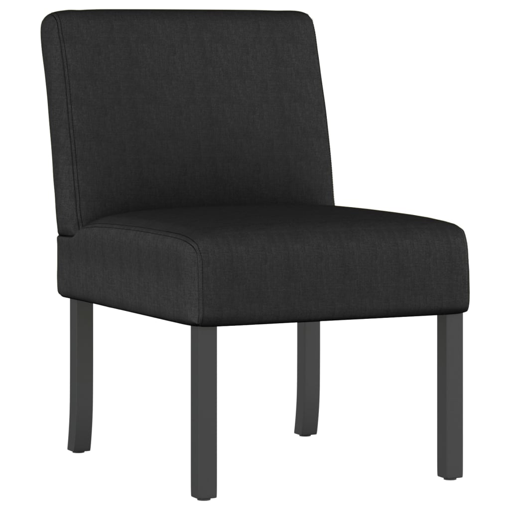Fauteuil sans accoudoirs noir tissu - XIOS