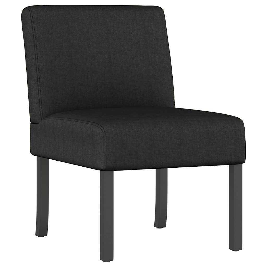 Fauteuil sans accoudoirs noir tissu - XIOS