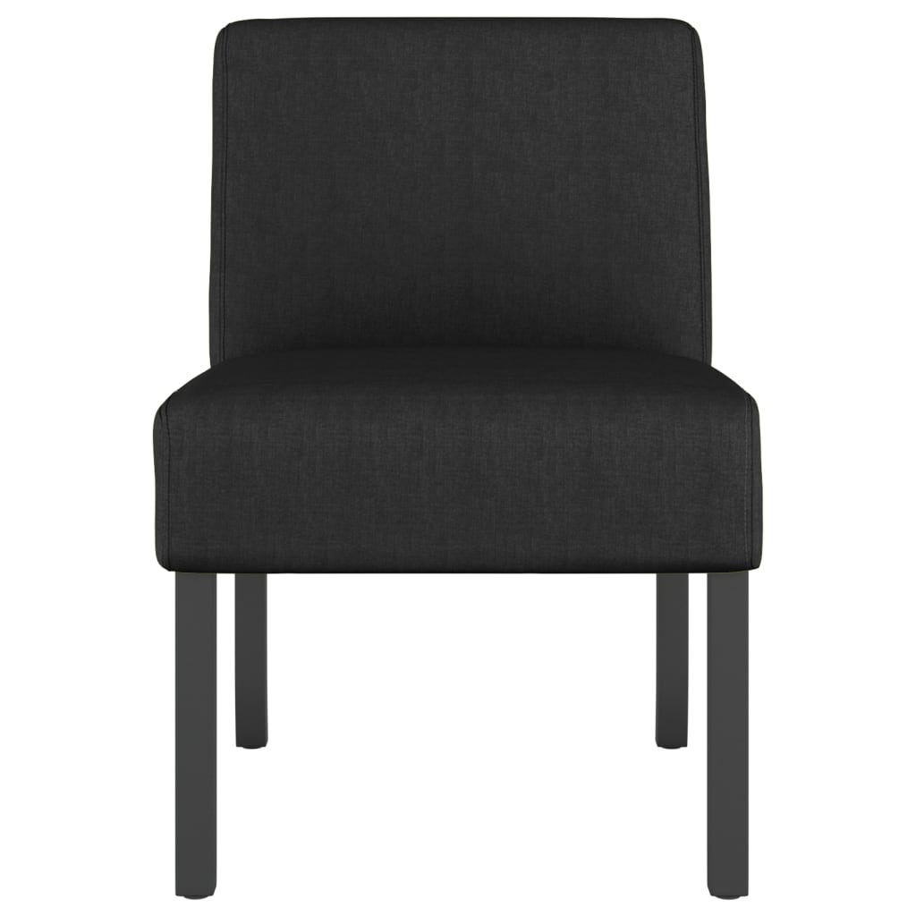 Fauteuil sans accoudoirs noir tissu - XIOS