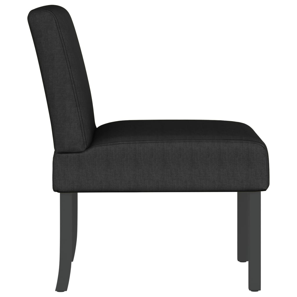 Fauteuil sans accoudoirs noir tissu - XIOS