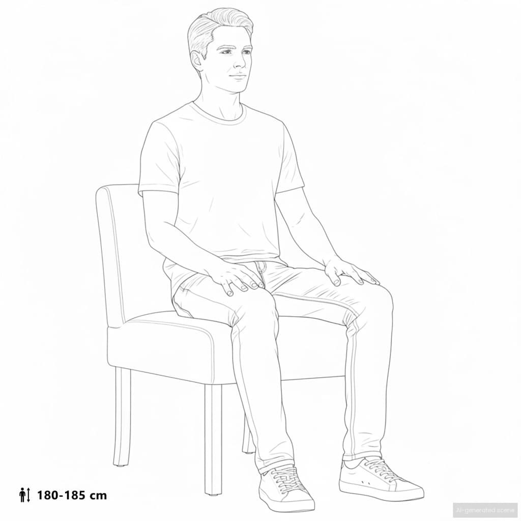 Fauteuil sans accoudoirs noir tissu - XIOS