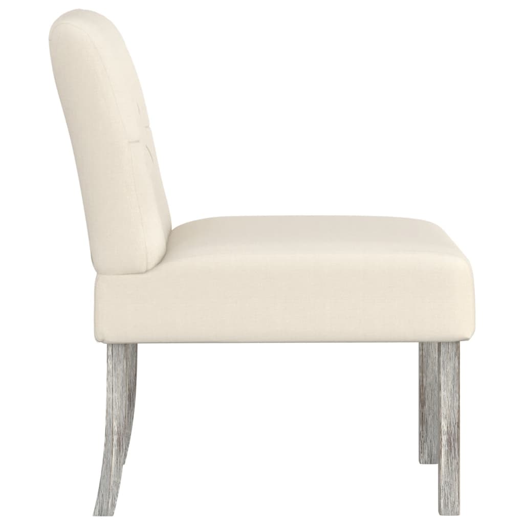 Fauteuil sans accoudoirs lin design de boutons - XIOS