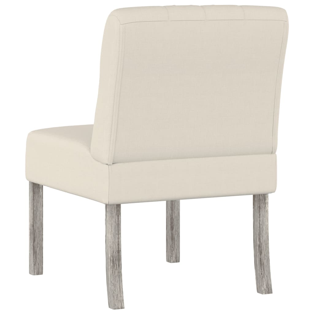 Fauteuil sans accoudoirs lin design de boutons - XIOS