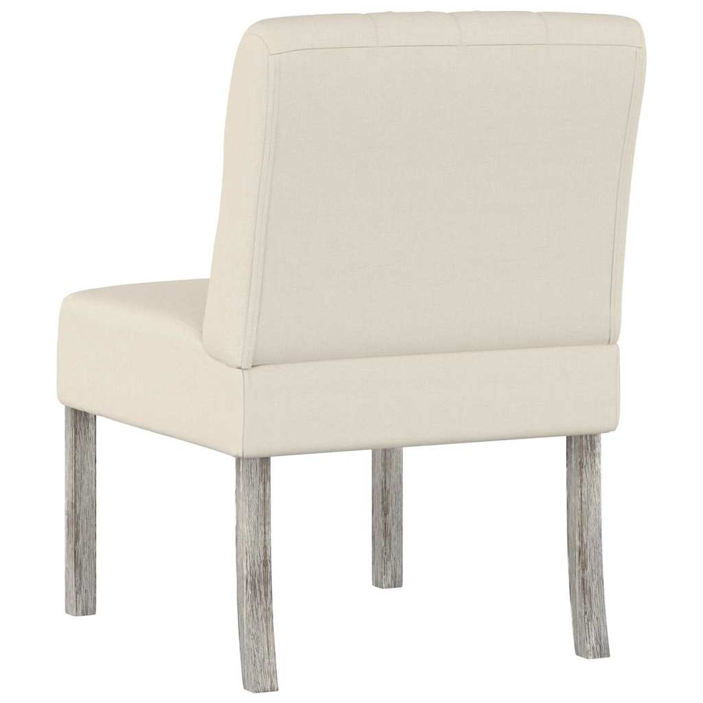 Fauteuil sans accoudoirs lin design de boutons - XIOS