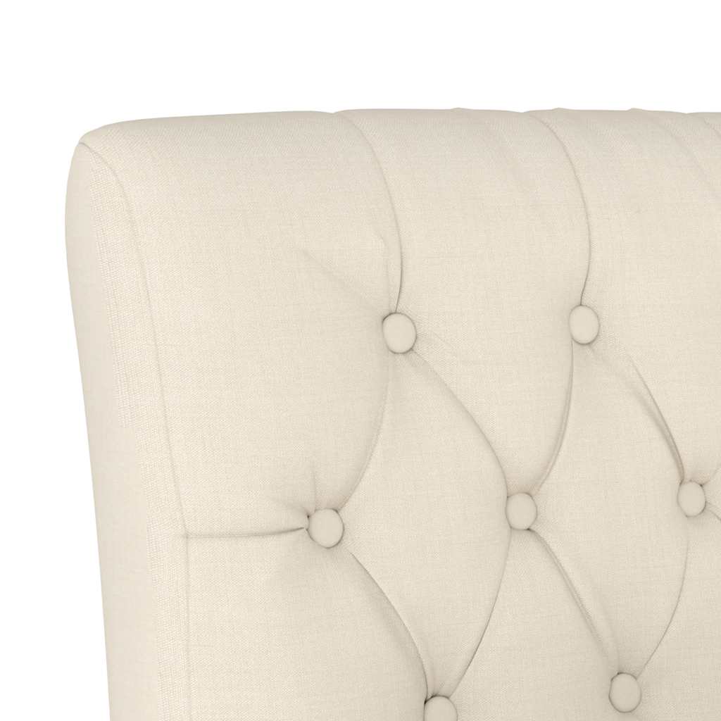 Fauteuil sans accoudoirs lin design de boutons - XIOS