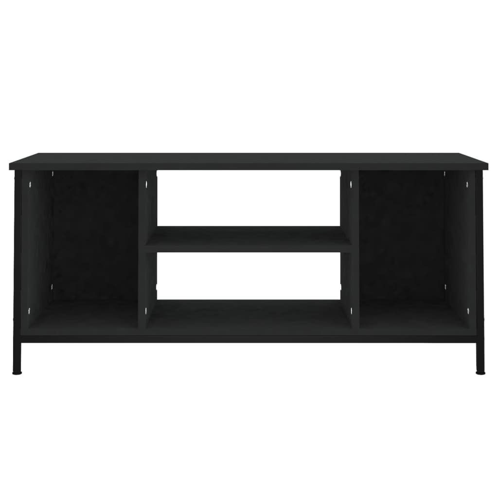 Meuble TV noir 102x35x45 cm bois d'ingénierie - XIOS