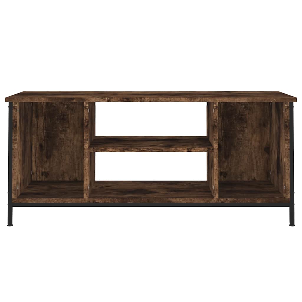 Meuble TV chêne fumé 102x35x45 cm bois d'ingénierie - XIOS