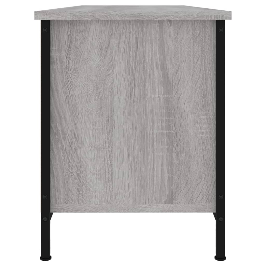 Meuble TV sonoma gris 102x35x45 cm bois d'ingénierie - XIOS