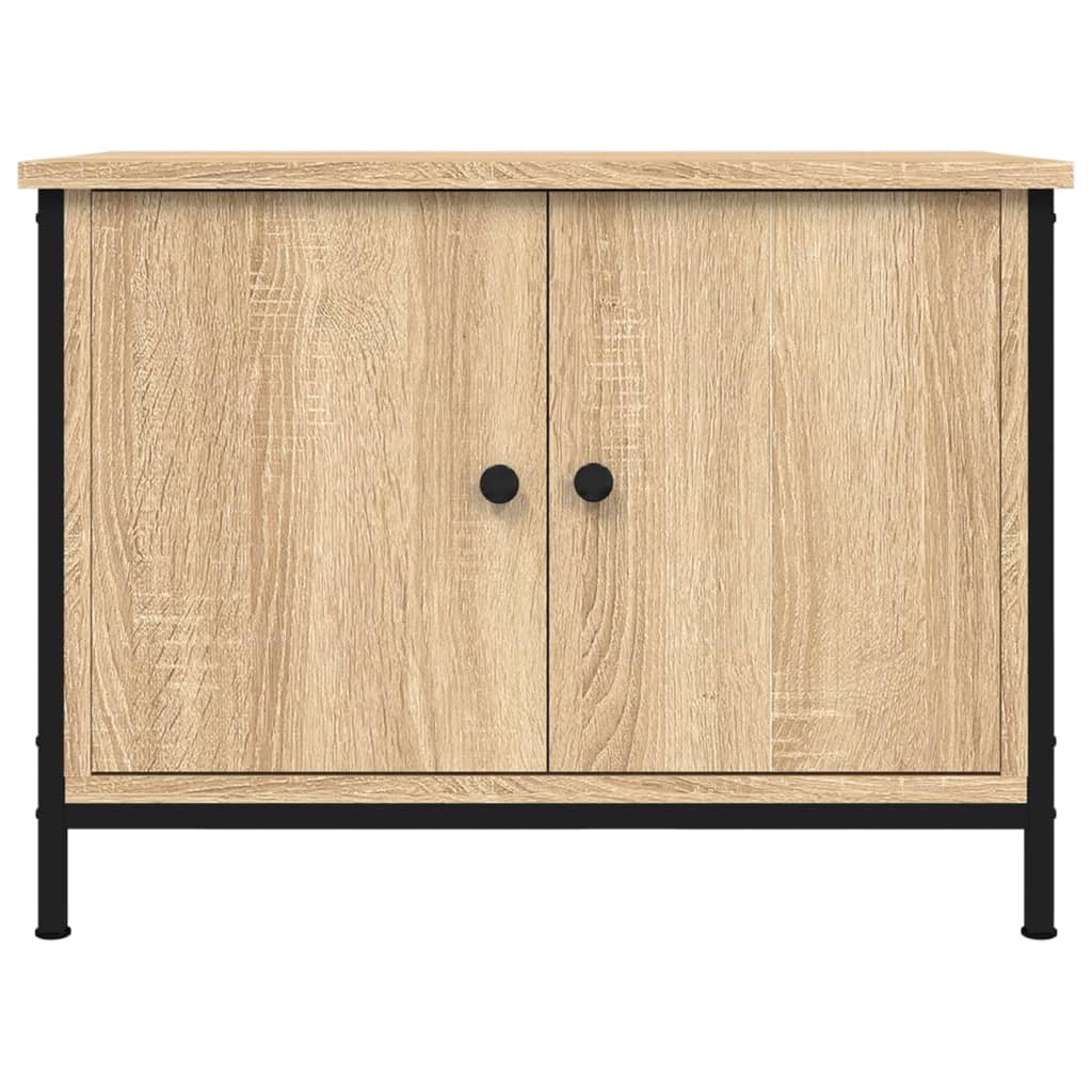 Meuble TV avec portes chêne sonoma 60x35x45cm bois d'ingénierie - XIOS