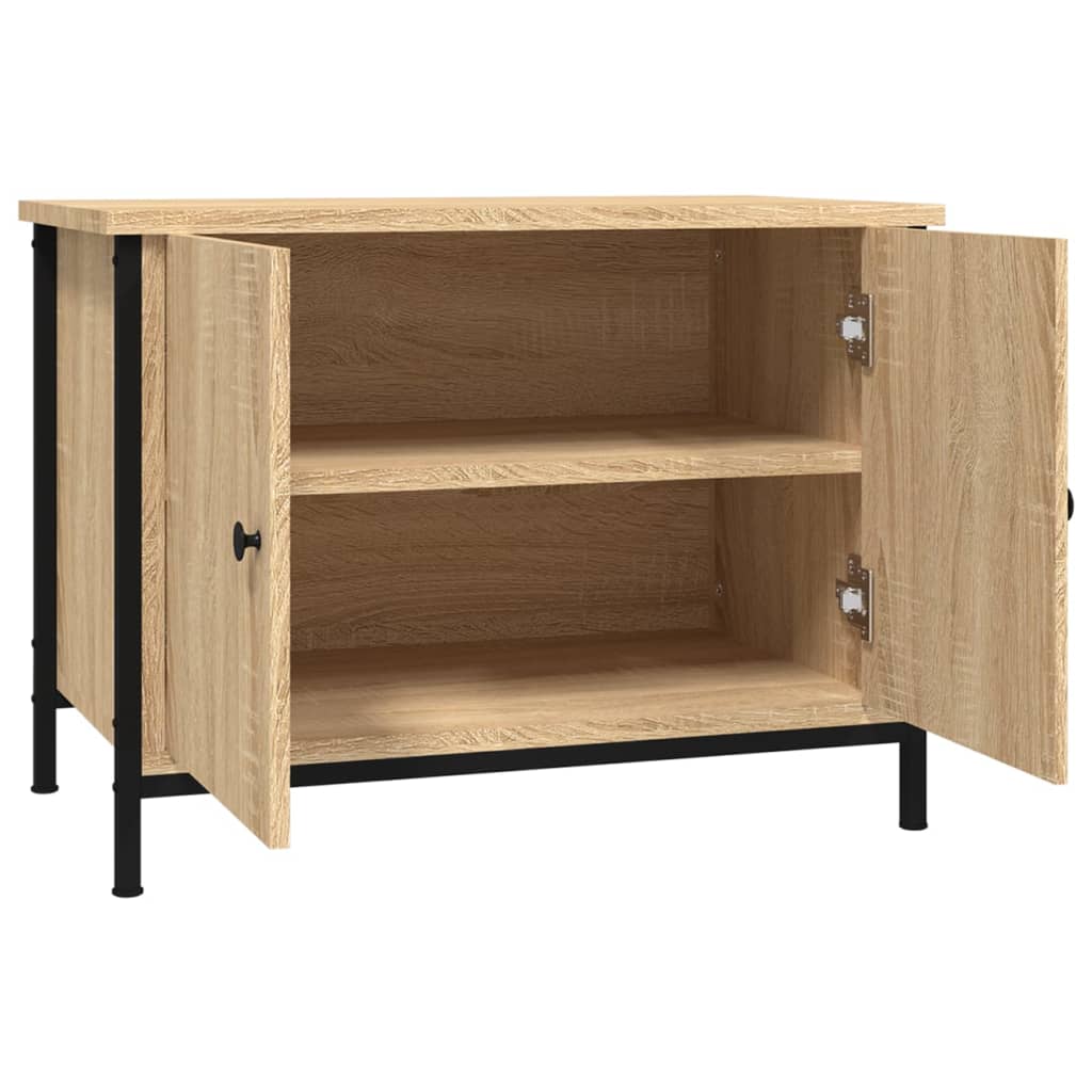 Meuble TV avec portes chêne sonoma 60x35x45cm bois d'ingénierie - XIOS