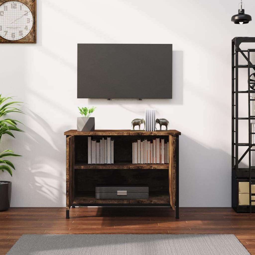 Meuble TV avec portes chêne sonoma 60x35x45cm bois d'ingénierie - XIOS