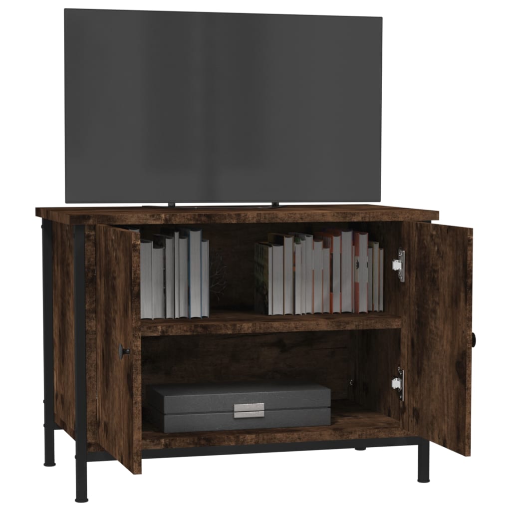 Meuble TV avec portes chêne sonoma 60x35x45cm bois d'ingénierie - XIOS