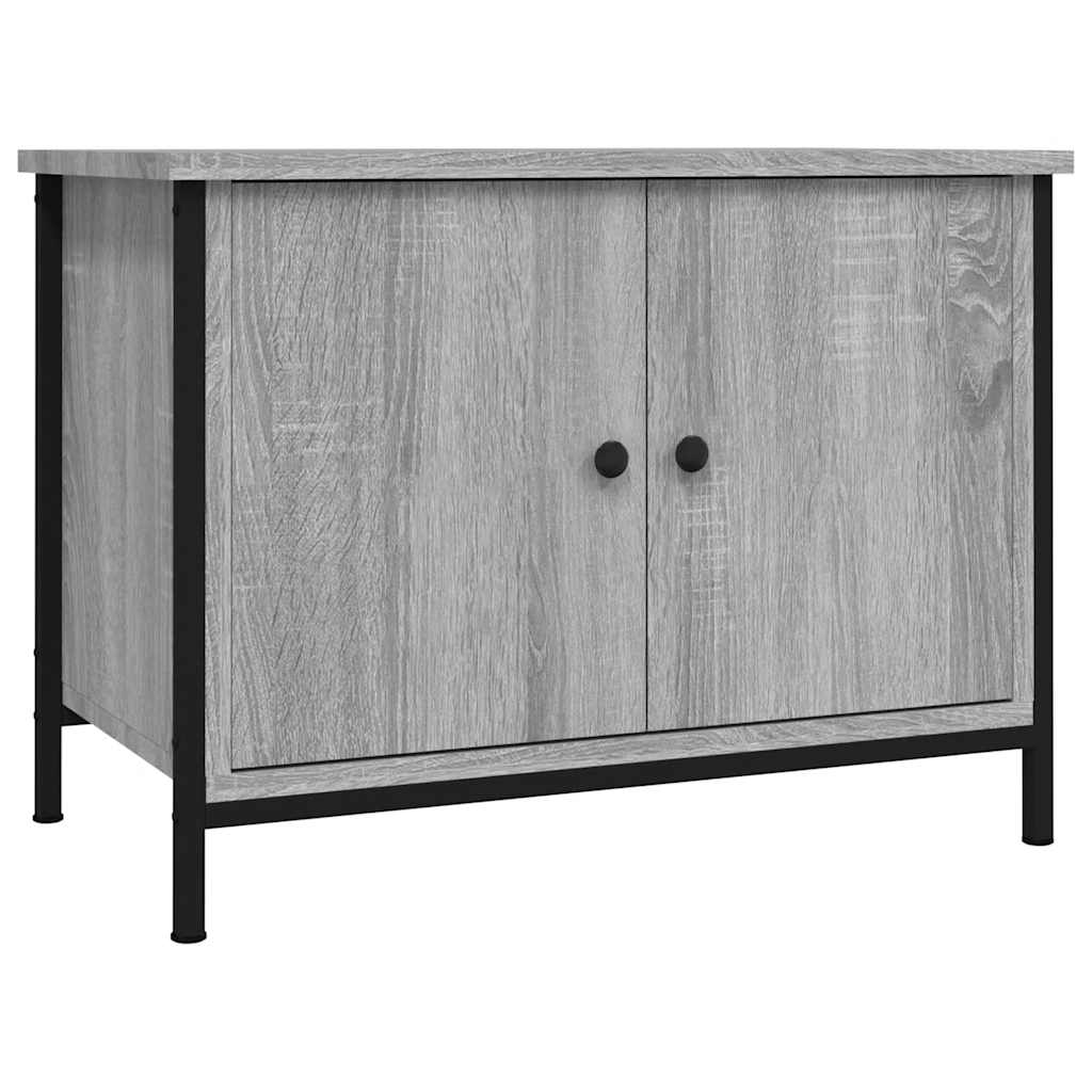 Meuble TV avec portes sonoma gris 60x35x45 cm bois d'ingénierie - XIOS