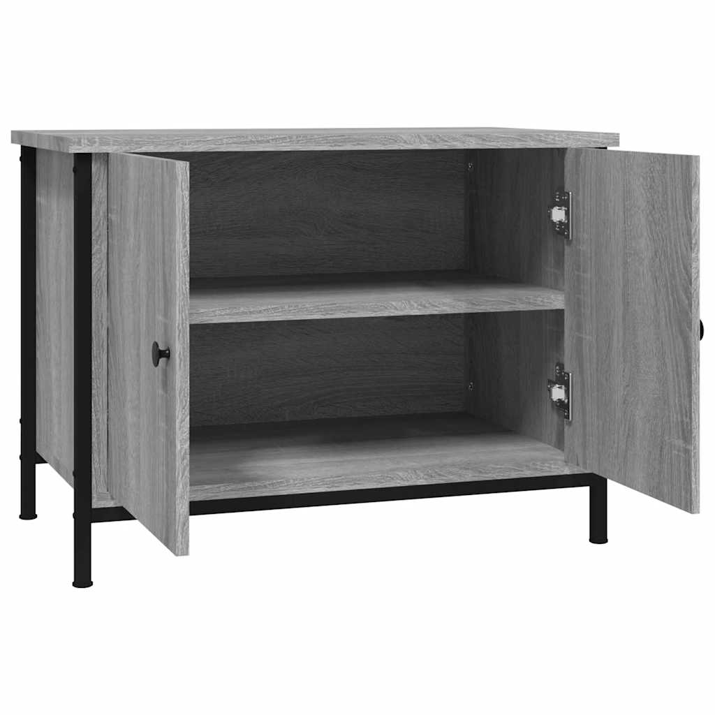 Meuble TV avec portes sonoma gris 60x35x45 cm bois d'ingénierie - XIOS
