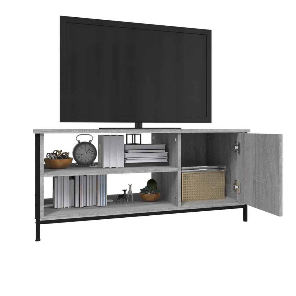 Meuble TV sonoma gris 100x40x45 cm bois d'ingénierie - XIOS