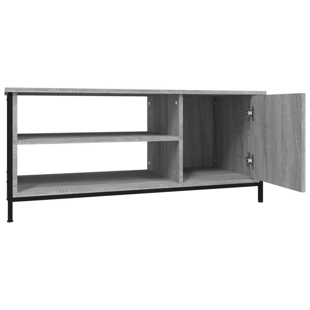 Meuble TV sonoma gris 100x40x45 cm bois d'ingénierie - XIOS