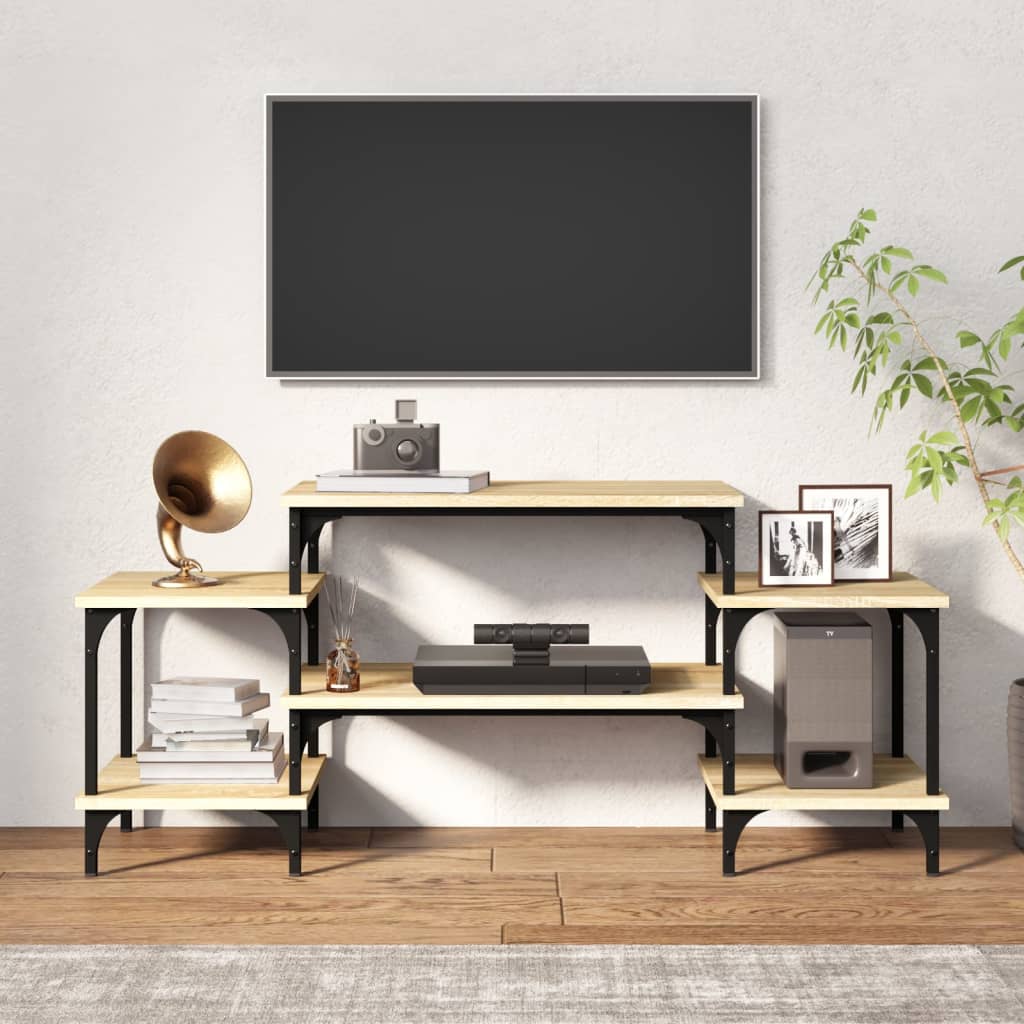 Meuble TV chêne sonoma 117x35x52 cm bois d'ingénierie - XIOS