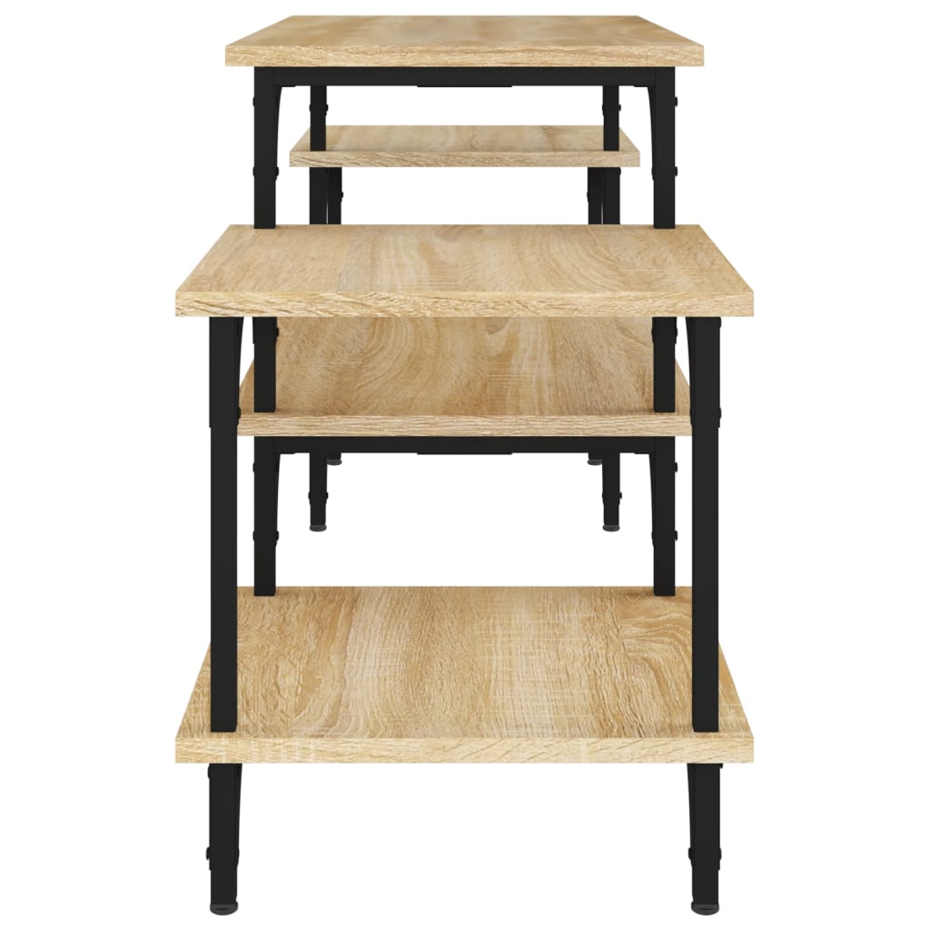 Meuble TV chêne sonoma 117x35x52 cm bois d'ingénierie - XIOS