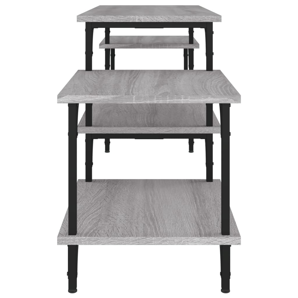 Meuble TV Sonoma gris 157x35x52 cm bois d'ingénierie - XIOS
