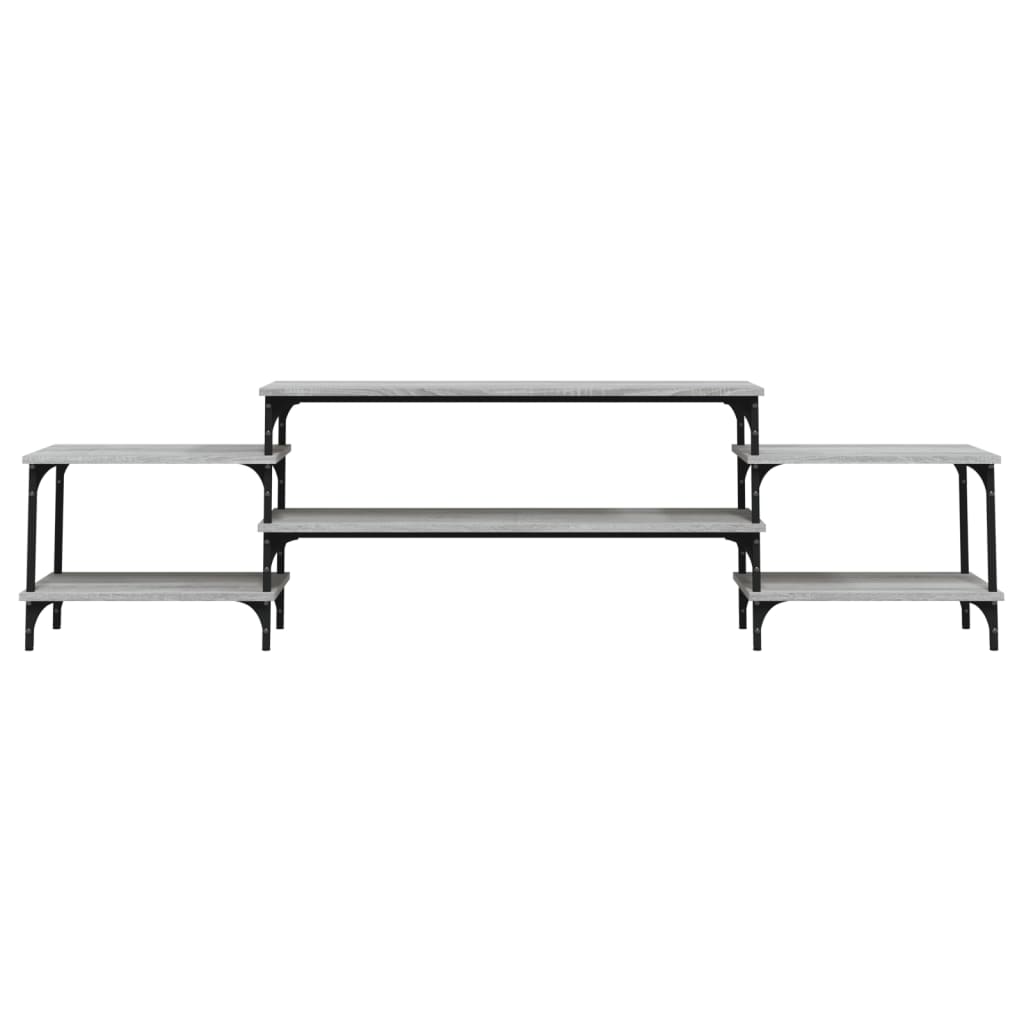 Meuble TV sonoma gris 197x35x52 cm Bois d'ingénierie - XIOS