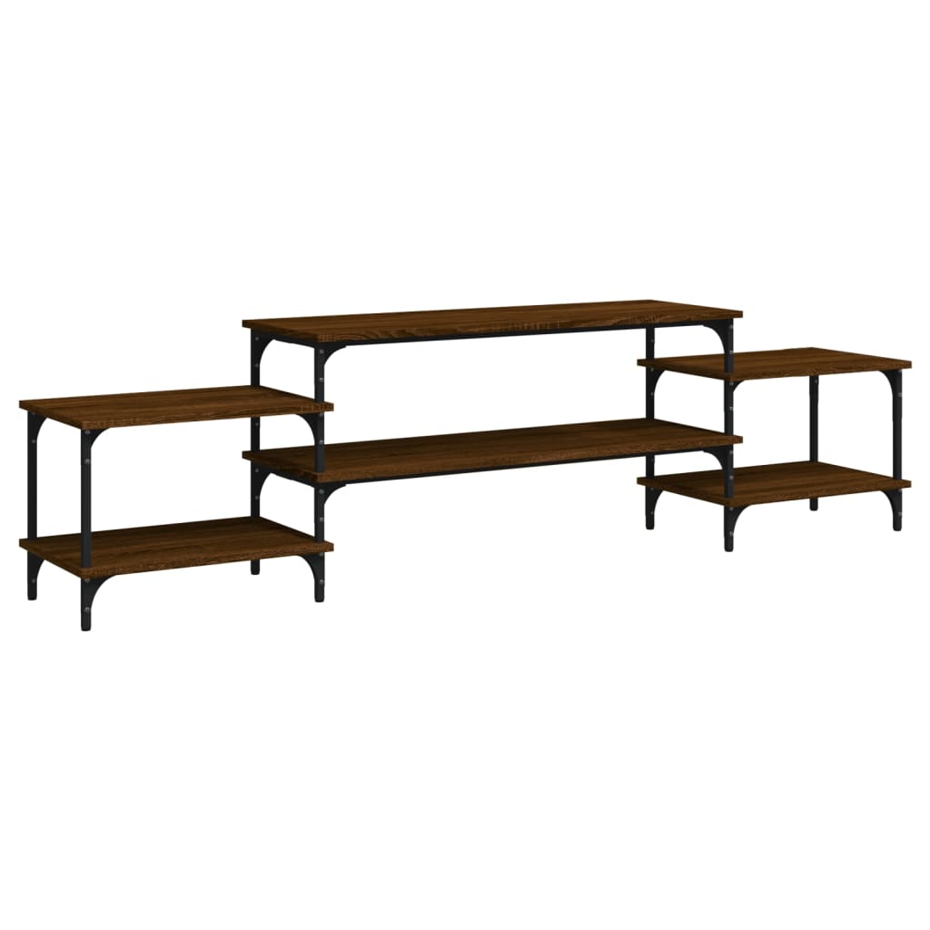 Meuble TV chêne marron 197x35x52 cm bois d'ingénierie - XIOS