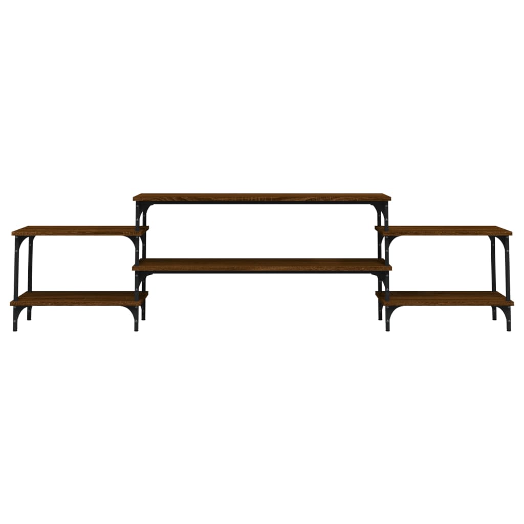 Meuble TV chêne marron 197x35x52 cm bois d'ingénierie - XIOS