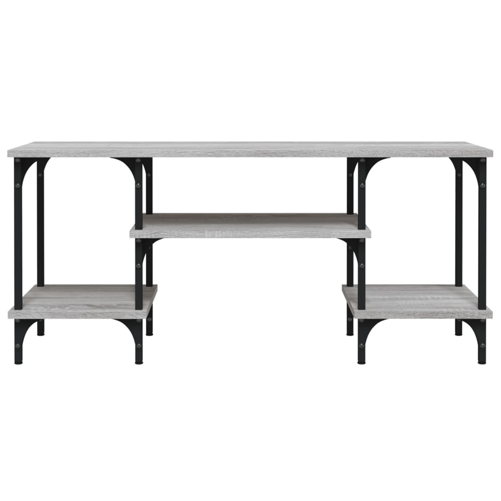 Meuble TV sonoma gris 102x35x45,5 cm bois d'ingénierie - XIOS