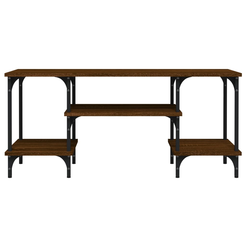 Meuble TV chêne marron 102x35x45,5 cm bois d'ingénierie - XIOS