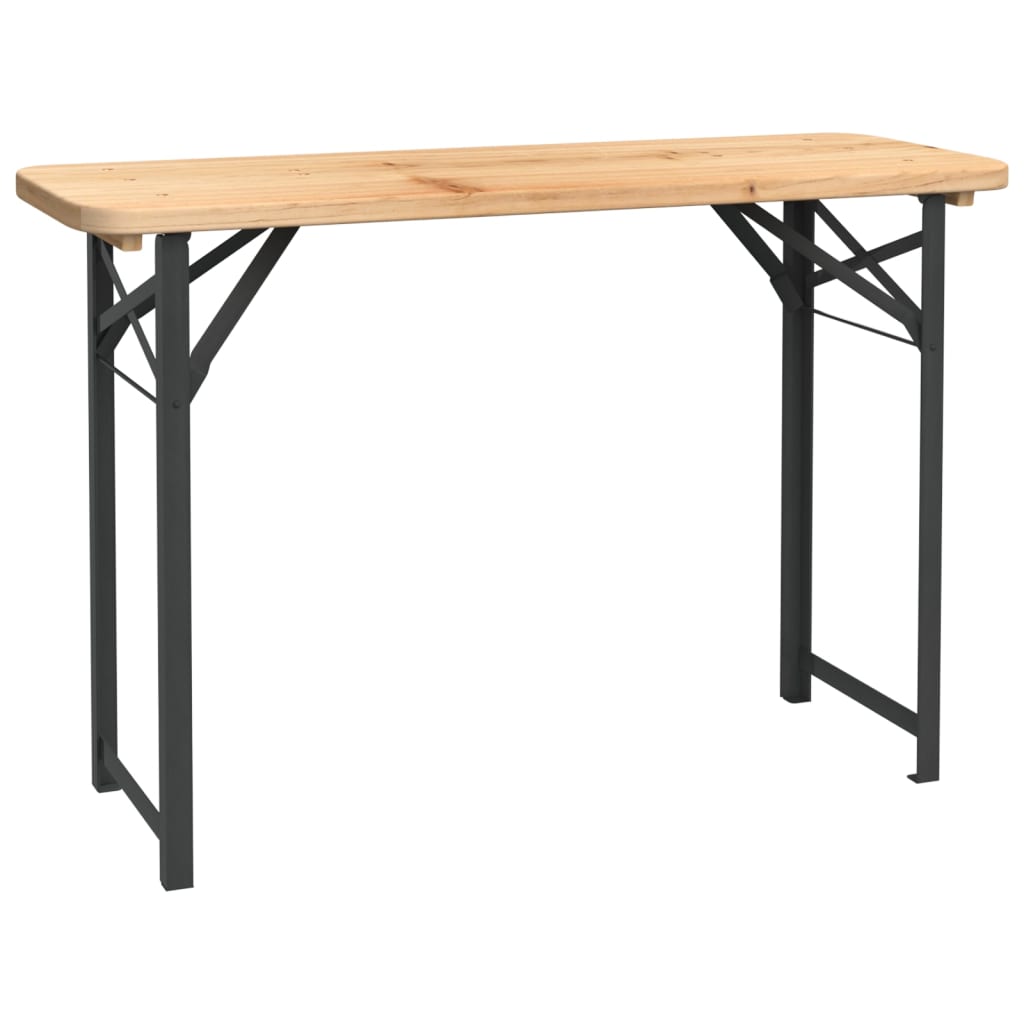 Ensemble de tables à bière pliantes 3 pcs bois massif de sapin - XIOS
