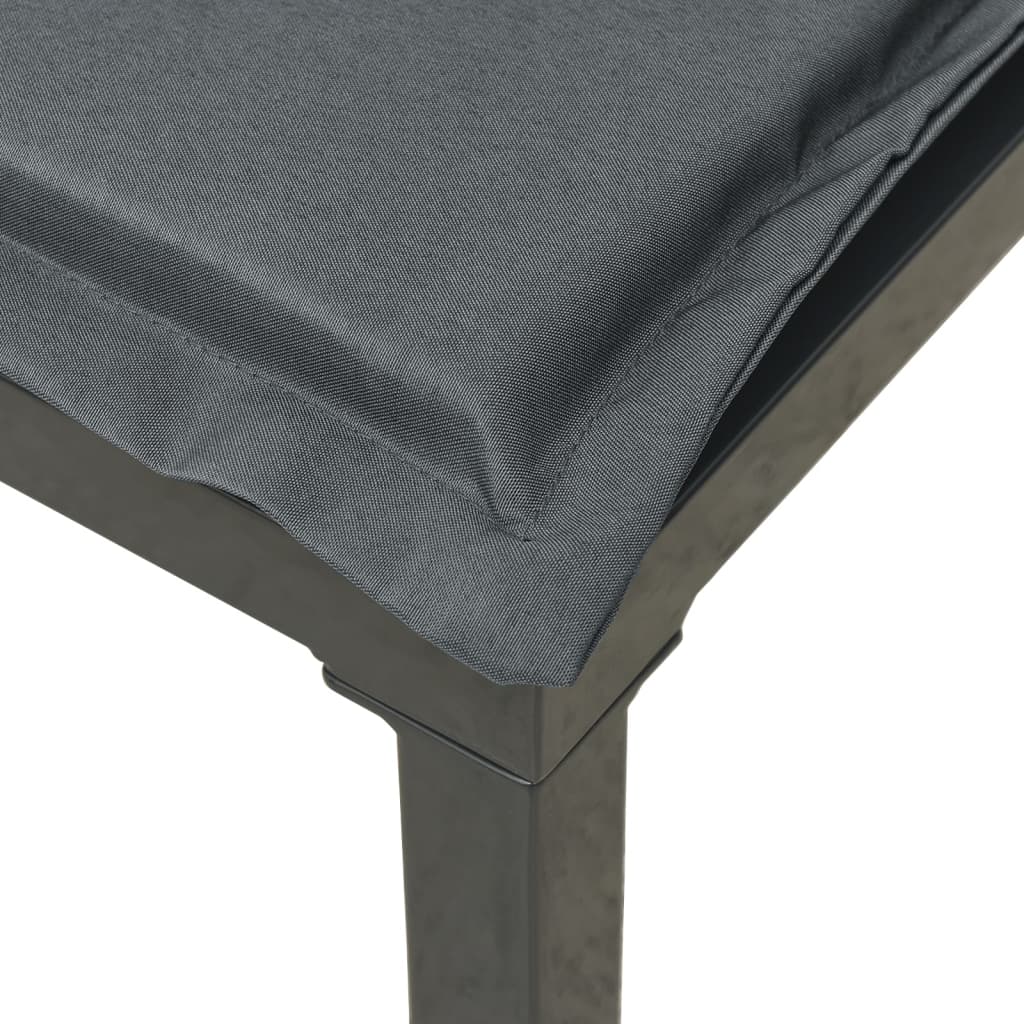 Salon de jardin 4 pcs noir et gris résine tressée - XIOS