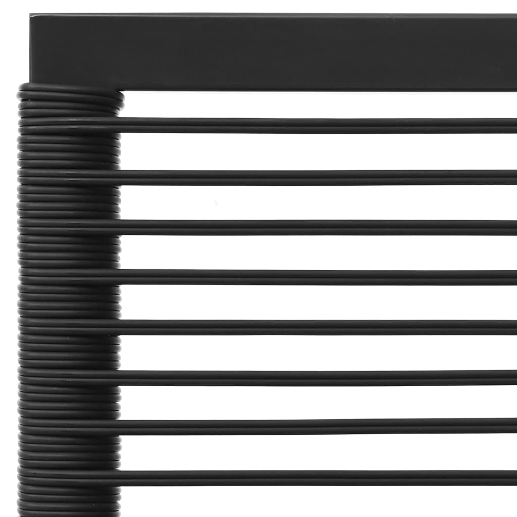 Salon de jardin 4 pcs noir et gris résine tressée - XIOS