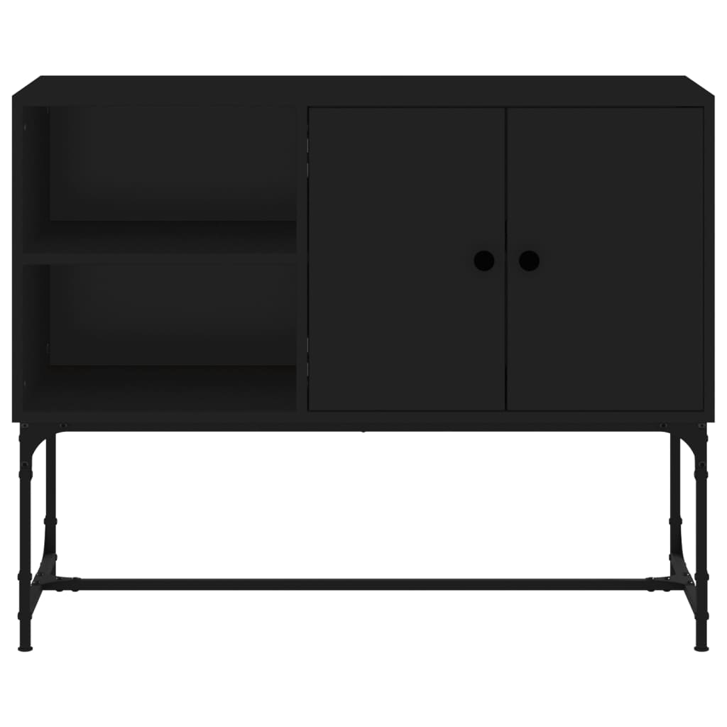 Buffet noir 100x40x79,5 cm bois d'ingénierie - XIOS