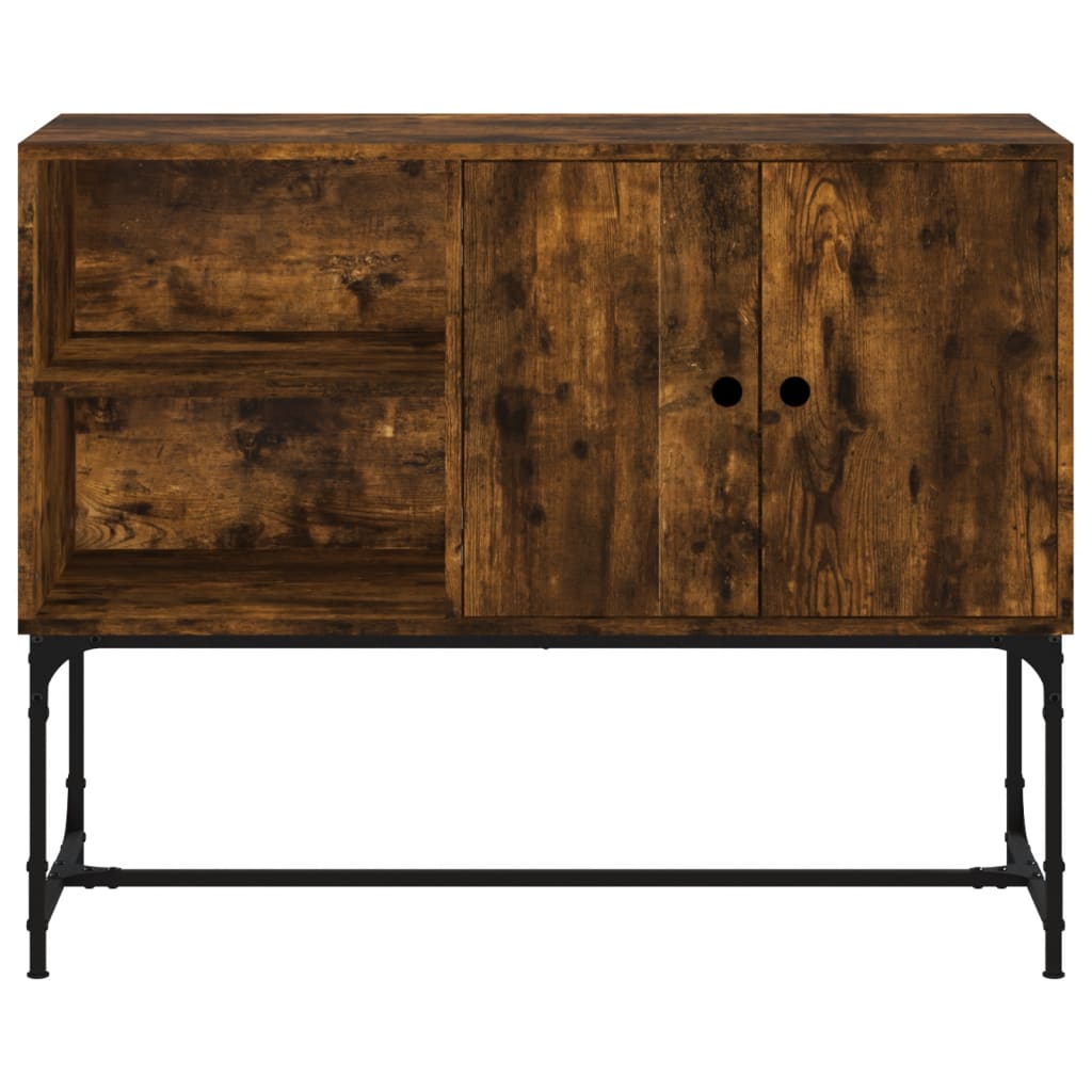 Buffet chêne fumé 100x40x79,5 cm bois d'ingénierie - XIOS