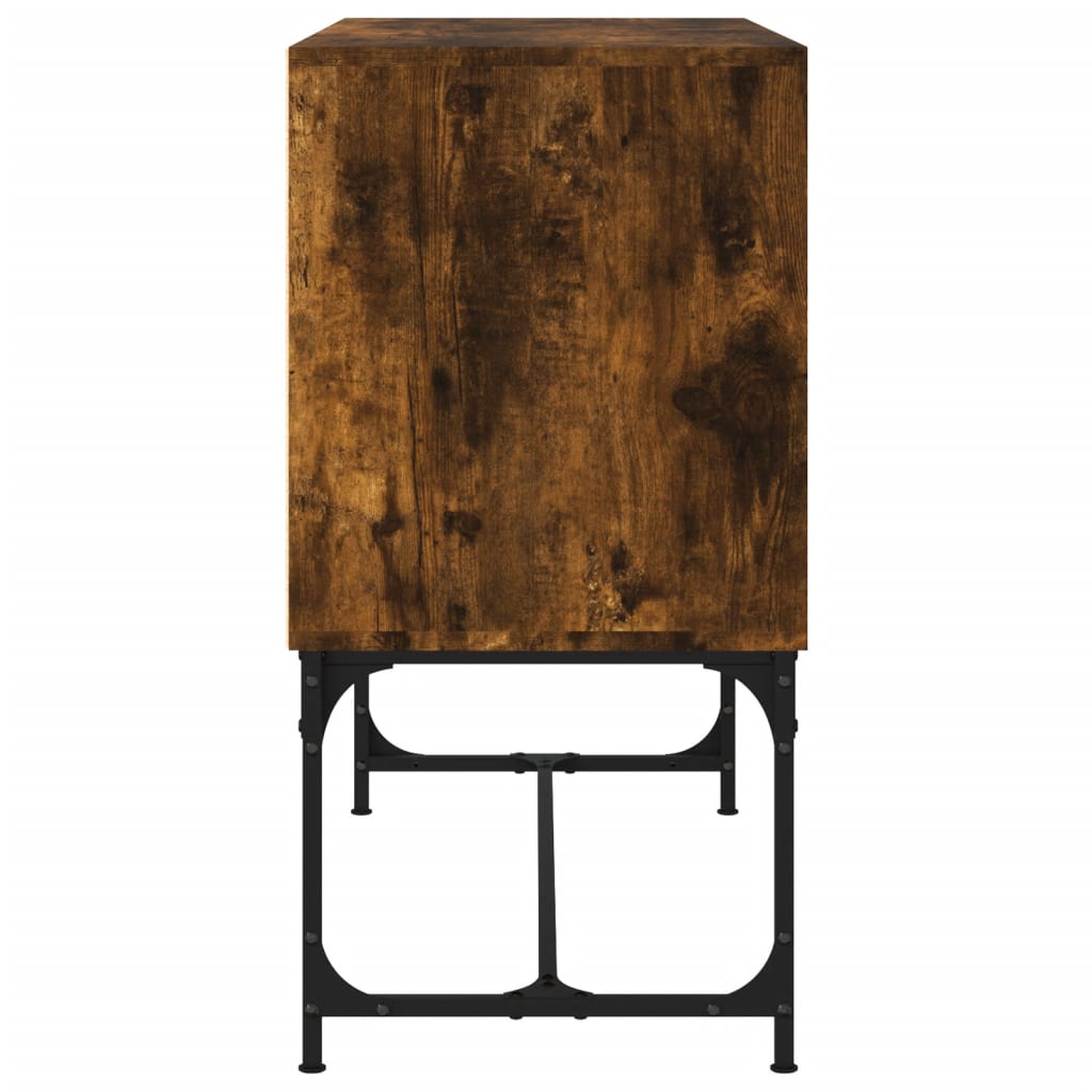 Buffet chêne fumé 100x40x79,5 cm bois d'ingénierie - XIOS