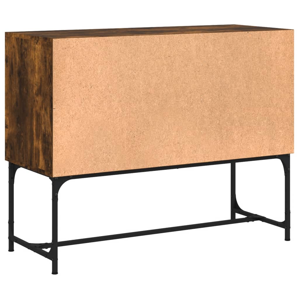Buffet chêne fumé 100x40x79,5 cm bois d'ingénierie - XIOS