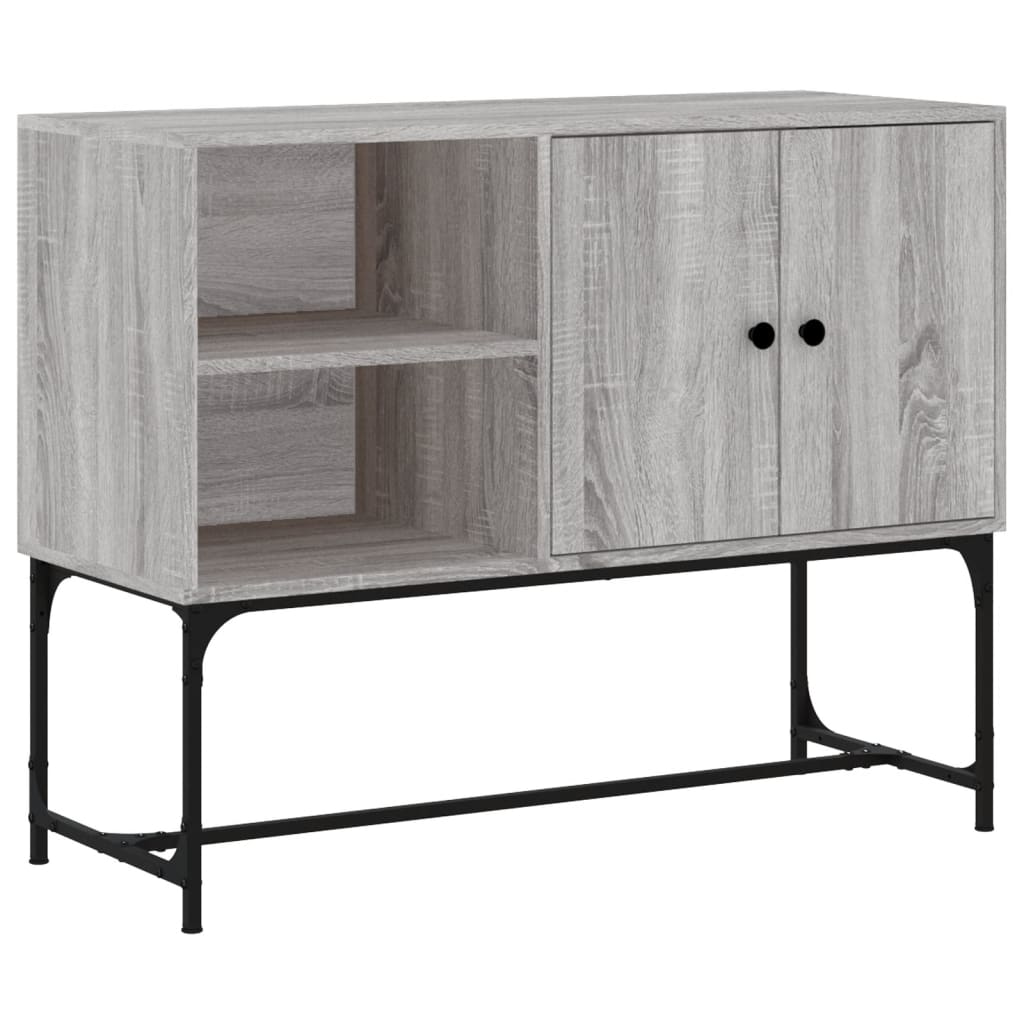 Buffet sonoma gris 100x40x79,5 cm bois d'ingénierie - XIOS