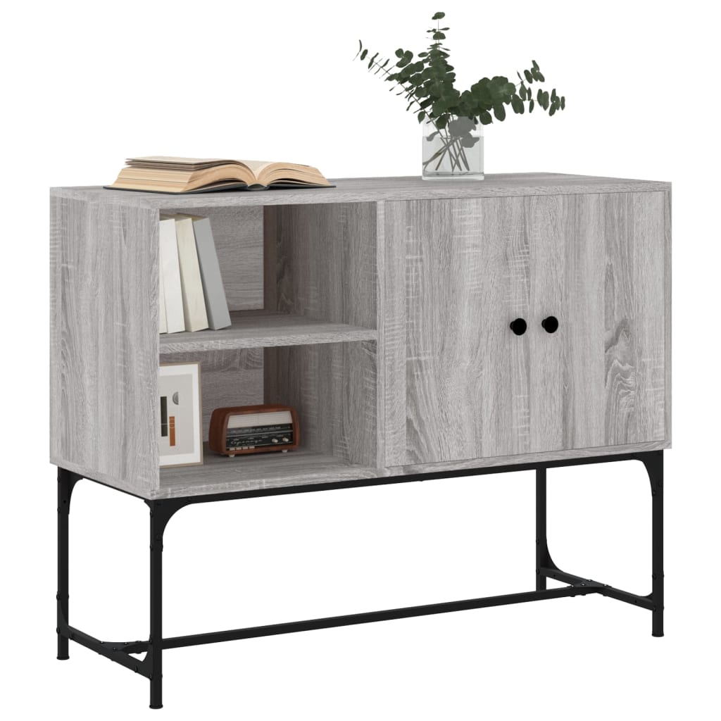 Buffet sonoma gris 100x40x79,5 cm bois d'ingénierie - XIOS