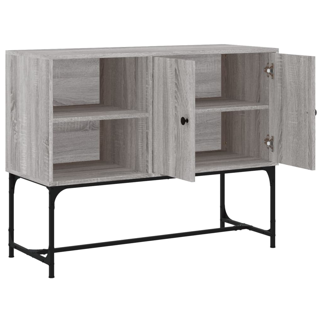 Buffet sonoma gris 100x40x79,5 cm bois d'ingénierie - XIOS