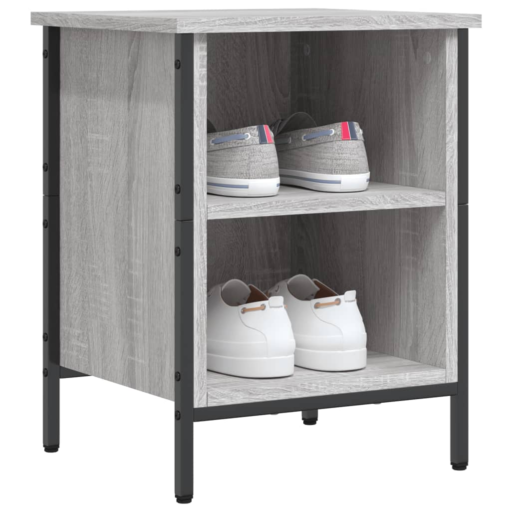 Armoire à chaussures sonoma gris 38x35x50 cm bois d'ingénierie - XIOS