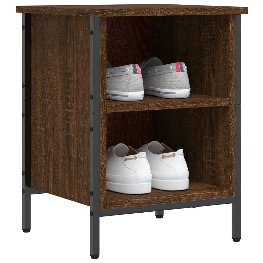 Armoire à chaussures chêne marron 38x35x50 cm bois d'ingénierie - XIOS