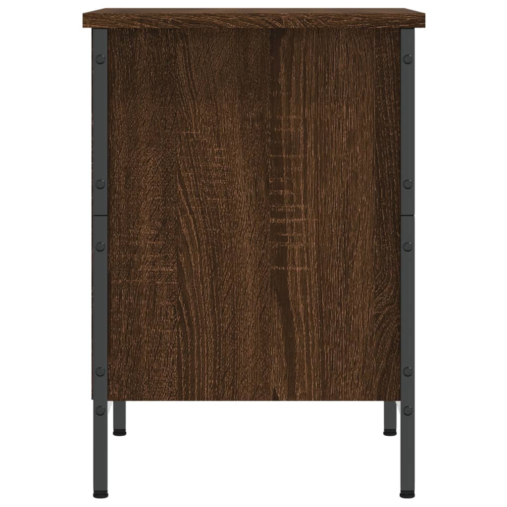 Armoire à chaussures chêne marron 38x35x50 cm bois d'ingénierie - XIOS