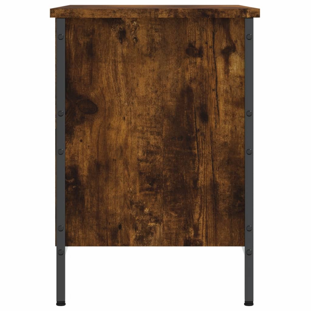 Armoire à chaussures chêne fumé 69x35x50 cm bois d'ingénierie - XIOS