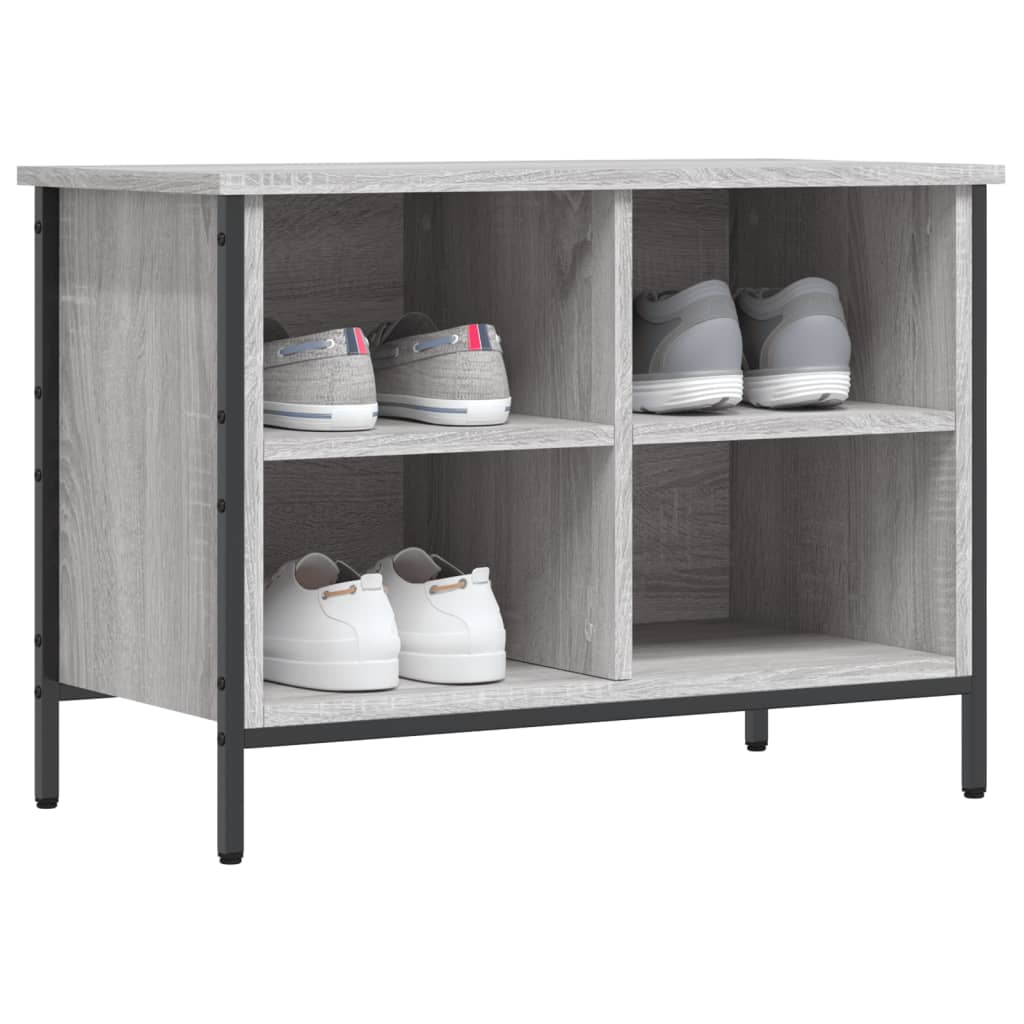 Armoire à chaussures sonoma gris 69x35x50 cm bois d'ingénierie - XIOS