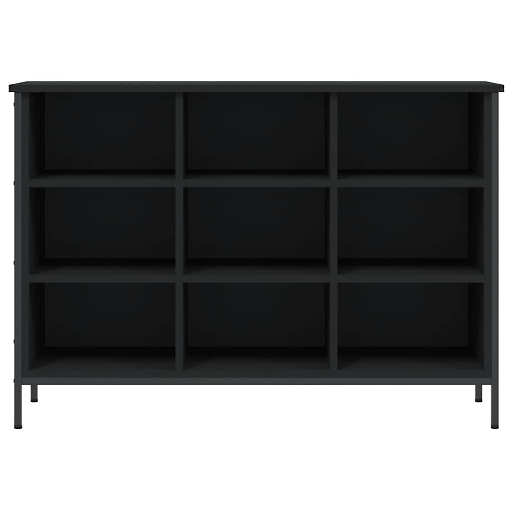Armoire à chaussures noir 100x35x70 cm bois d'ingénierie - XIOS