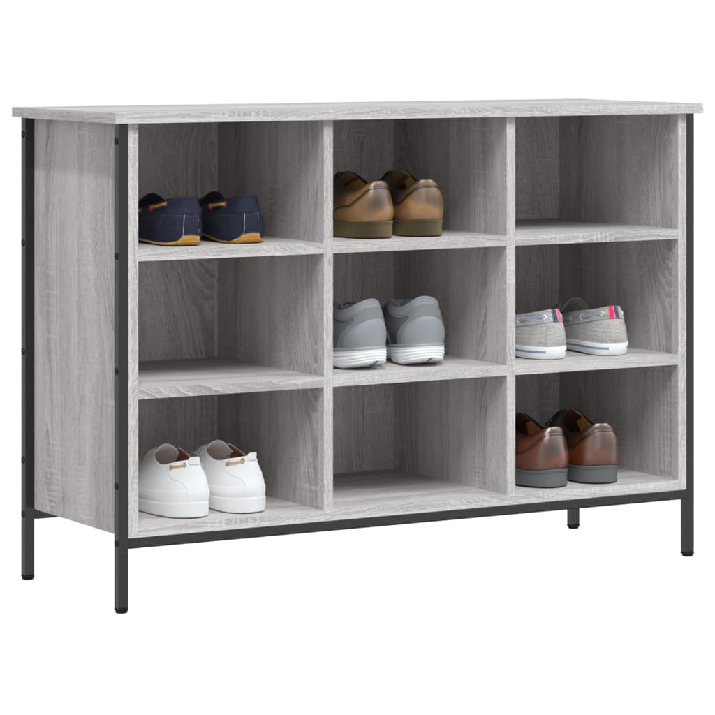 Armoire à chaussures sonoma gris 100x35x70 cm bois d'ingénierie - XIOS